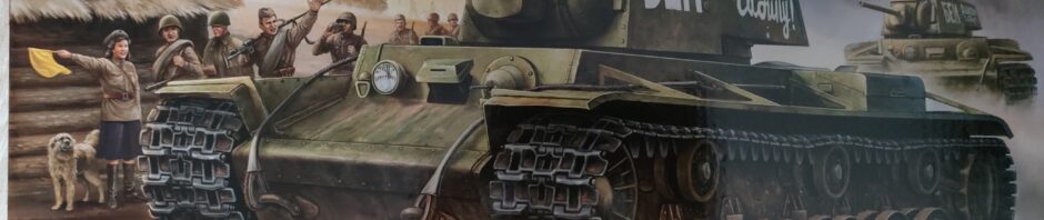 Box Art du kit Trumpeter au 1/35 du char russe lourd KV-1